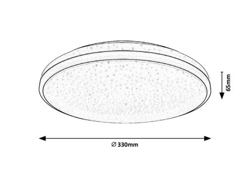 Rabalux 3054 Slava LED Vnitřní osvětlení | Teplá bílá | 18W | Bílá | Černá
