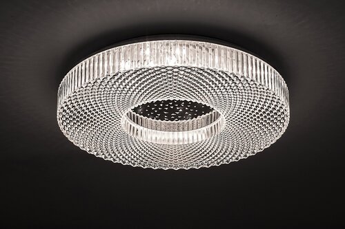 Rabalux 3064 Ziva LED Stropní svítidlo s ovladačem | Variabilní | Stmívatelné | 36W | Chrom | Kov
