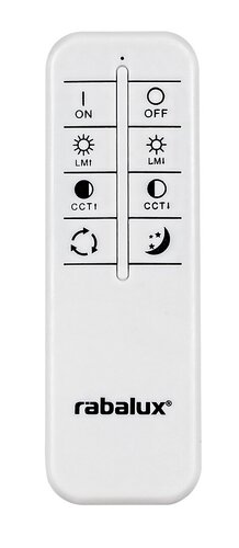 Rabalux 3064 Ziva LED Stropní svítidlo s ovladačem | Variabilní | Stmívatelné | 36W | Chrom | Kov