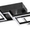 Rabalux 3084 Quince LED Moderní stropní svítidlo | Přírodní bílá | 40W | Bílá | Černá