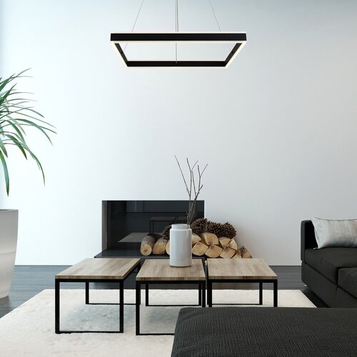 Rabalux 3085 Quadro LED Moderní stropní svítidlo | Přírodní bílá | 60W | Bílá | Černá