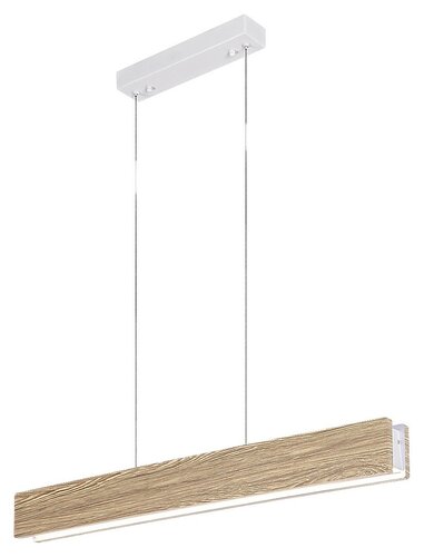 Rabalux 3091 Cinnamon LED Dřevěný lustr | Teplá bílá | 34W | Bílá | Dřevo
