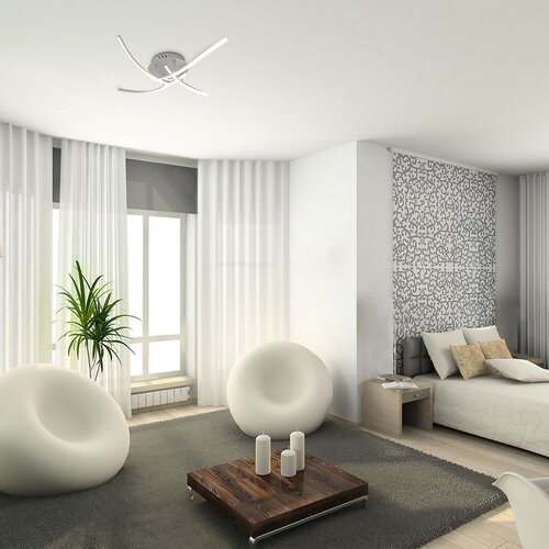 Rabalux 3145 Tatjana LED Moderní stropní svítidlo | Přírodní bílá | 30W | Bílá | Kov | Stříbrná