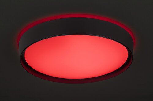 Rabalux 3146 Achilles LED Stropní svítidlo s ovladačem | RGB | Variabilní | Stmívatelné | 40W | Černá