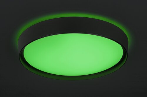 Rabalux 3146 Achilles LED Stropní svítidlo s ovladačem | RGB | Variabilní | Stmívatelné | 40W | Černá