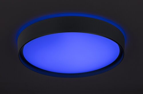 Rabalux 3146 Achilles LED Stropní svítidlo s ovladačem | RGB | Variabilní | Stmívatelné | 40W | Černá