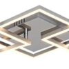 Rabalux 3200 Sigurd LED Moderní stropní svítidlo | Teplá bílá | 43W | Bílá | Chrom | Kov