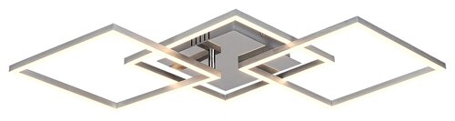 Rabalux 3200 Sigurd LED Moderní stropní svítidlo | Teplá bílá | 43W | Bílá | Chrom | Kov