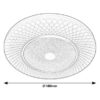 Rabalux 3254 Tornado LED Stropní svítidlo s ovladačem | Variabilní | Stmívatelné | 7,2W | Bílá | Chrom | Kov