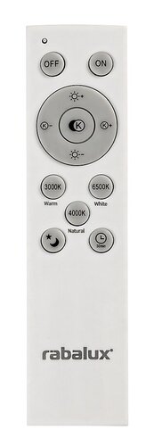 Rabalux 3254 Tornado LED Stropní svítidlo s ovladačem | Variabilní | Stmívatelné | 7,2W | Bílá | Chrom | Kov