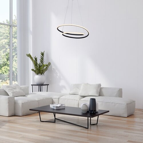 Rabalux 3257 Meridia LED Moderní stropní svítidlo | Teplá bílá | 40W | Bílá | Černá