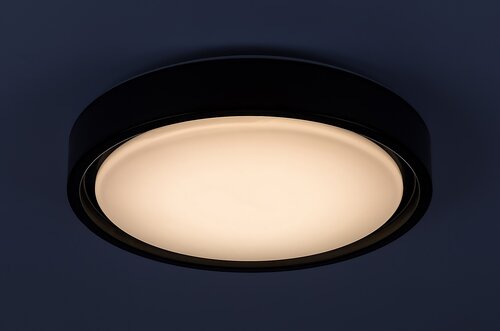 Rabalux 3283 Foster LED Stropní svítidlo s pohybovým čidlem | RGB | Variabilní | Stmívatelné | 28W | Bílá | Černá