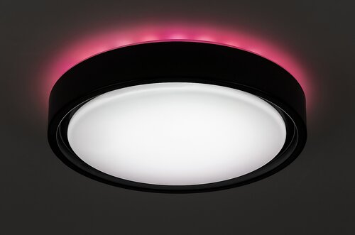 Rabalux 3283 Foster LED Stropní svítidlo s pohybovým čidlem | RGB | Variabilní | Stmívatelné | 28W | Bílá | Černá
