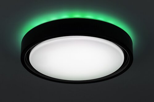 Rabalux 3283 Foster LED Stropní svítidlo s pohybovým čidlem | RGB | Variabilní | Stmívatelné | 28W | Bílá | Černá
