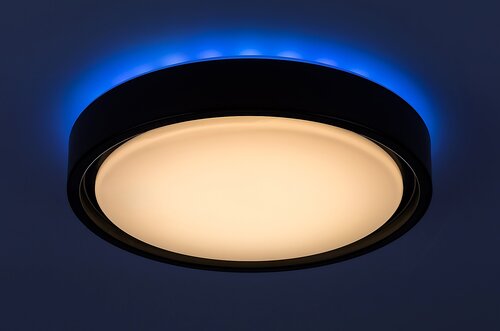 Rabalux 3283 Foster LED Stropní svítidlo s pohybovým čidlem | RGB | Variabilní | Stmívatelné | 28W | Bílá | Černá
