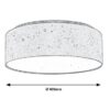 Rabalux 3308 Otilia LED Moderní stropní svítidlo | Teplá bílá | 22W | Bílá