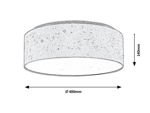 Rabalux 3308 Otilia LED Moderní stropní svítidlo | Teplá bílá | 22W | Bílá