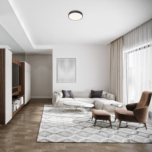 Rabalux 3314 Tesia LED Moderní stropní svítidlo | Teplá bílá | 36W | Bílá | Černá