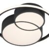 Rabalux 3320 Zenith LED Moderní stropní svítidlo | Teplá bílá | 40W | Bílá | Černá
