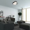Rabalux 3320 Zenith LED Moderní stropní svítidlo | Teplá bílá | 40W | Bílá | Černá