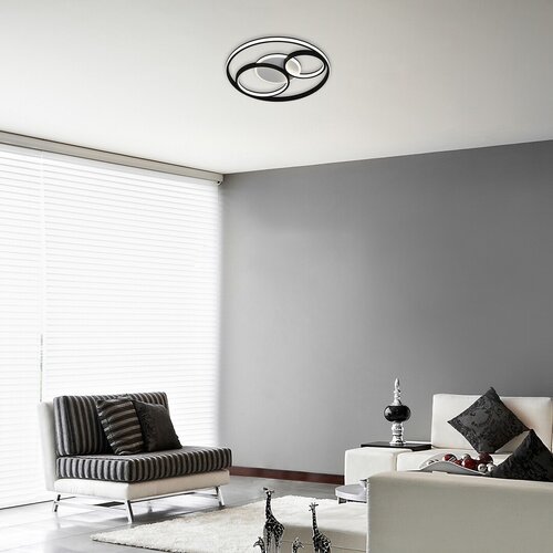 Rabalux 3335 Aquila LED Stropní svítidlo s ovladačem | Variabilní | Stmívatelné | 50W | Bílá | Černá