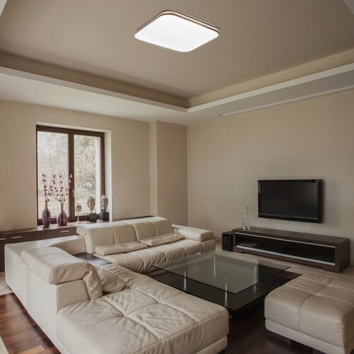 Rabalux 3346 Oscar LED Moderní stropní svítidlo | Teplá bílá | 18W | Bílá
