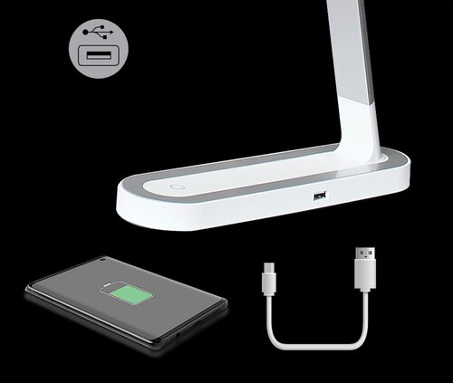 Rabalux 3349 Misha LED Moderní stolní lampička | Přírodní bílá | Stmívatelné | 7W | Bílá