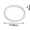 Rabalux 3358 Lambert LED Koupelnové stropní svítidlo | Přírodní bílá | 1,5W | Bílá | Kov | Stříbrná