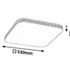 Rabalux 3409 Oscar LED Moderní stropní svítidlo | Přírodní bílá | 36W | Bílá