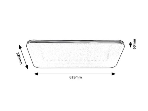 Rabalux 3410 Oscar LED Moderní stropní svítidlo | Přírodní bílá | 36W | Bílá | Chrom | Kov