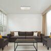 Rabalux 3410 Oscar LED Moderní stropní svítidlo | Přírodní bílá | 36W | Bílá | Chrom | Kov
