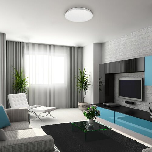 Rabalux 3411 Oscar LED Moderní stropní svítidlo | Přírodní bílá | 36W | Bílá