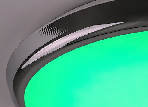 Rabalux 3464 Balthasar LED Stropní venkovní světlo | RGB | Variabilní | Stmívatelné | 18W | Bílá | Chrom | Kov