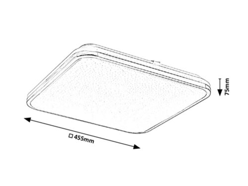 Rabalux 3479 Linden LED Stropní svítidlo s ovladačem | Variabilní | Stmívatelné | 7,2W | Bílá | Chrom | Kov