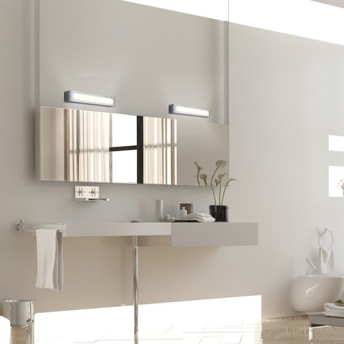 Rabalux 3480 Jakub LED Vnitřní osvětlení | Přírodní bílá | 12W | Bílá | Chrom | Kov