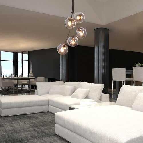 Rabalux 3508 Glory Moderní stropní svítidlo | E14 | Černá