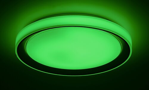 Rabalux 3510 Everest Smart LED Stropní svítidlo | RGB | Variabilní | Stmívatelné | 40W | Bílá | Kov | Stříbrná