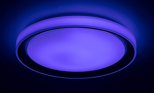 Rabalux 3510 Everest Smart LED Stropní svítidlo | RGB | Variabilní | Stmívatelné | 40W | Bílá | Kov | Stříbrná