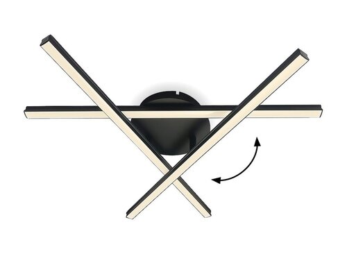 Rabalux 3514 Svetlana LED Moderní stropní svítidlo | Teplá bílá | 25W | Bílá | Černá
