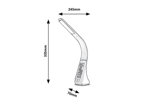 Rabalux 3516 Lionel LED Moderní stolní lampička | Studená bílá | Stmívatelné | 5W | Bílá
