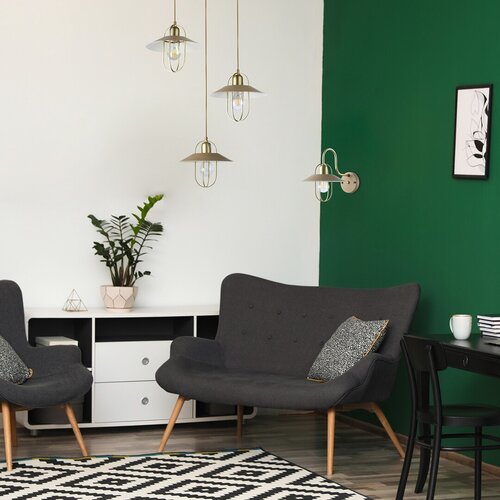 Rabalux 3520 Nesrin Lustr | E27 | Barevný kov | Zlatá