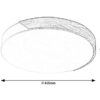 Rabalux 3527 Maple LED stropní svítidlo | Teplá bílá | 24W | Bílá