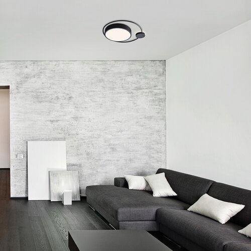 Rabalux 3529 Saphira LED Moderní stropní svítidlo | Teplá bílá | 28W | Bílá | Černá