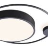 Rabalux 3530 Saphira LED Moderní stropní svítidlo | Teplá bílá | 48W | Bílá | Černá