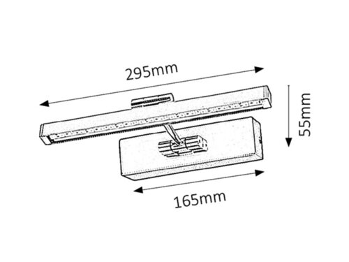 Rabalux 3640 Picture guard LED Moderní nástěnní svítidlo | Teplá bílá | 5W | Chrom | Kov