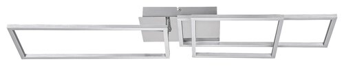 Rabalux 3659 Cesario LED Moderní stropní svítidlo | Přírodní bílá | 44W | Bílá | Chrom | Kov