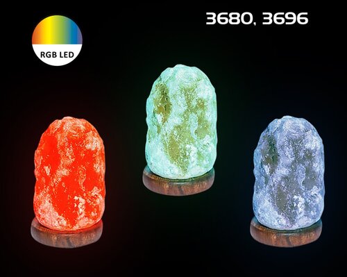 Rabalux 3696 Wasabi LED Vnitřní osvětlení | RGB | 1W | Dřevo | Oranžová