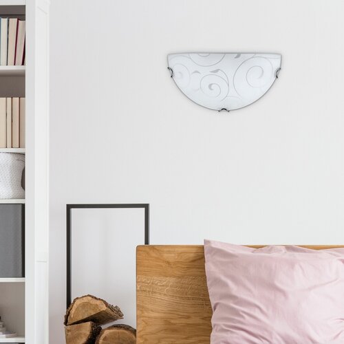 Rabalux 3851 Harmony Lux Nástěnné svítidlo | E27 | Bílá | Chrom | Kov