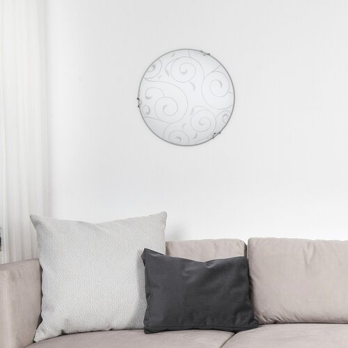 Rabalux 3852 Harmony Lux Stropní svítidlo | E27 | Bílá | Chrom | Kov