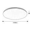 Rabalux 3874 Toma LED Koupelnové stropní svítidlo | Přírodní bílá | 20W | Bílá | Chrom | Kov